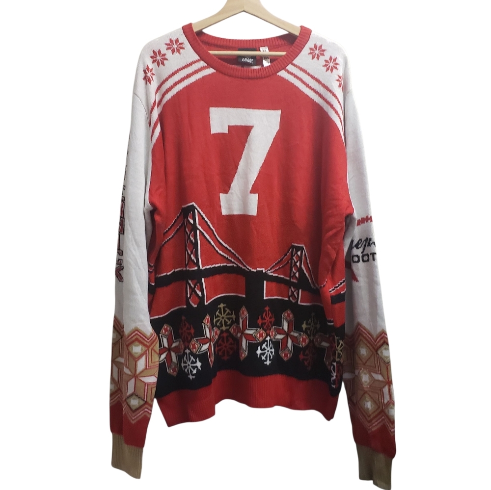 Colin Kaepernick Sweater NFL Football 49ers San Francisco Golden Gate Bridge XL